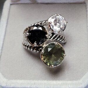 Premier Designs Jewelry - City Girl ring Smoky Topaz Silver size 7